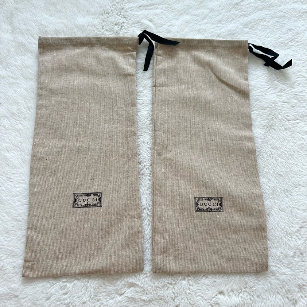Gucci shoe dust bags Authentic